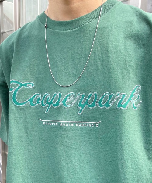 WHO'S WHO gallery(フーズフーギャラリー)の「COOPERPARK ワッペン刺繍TEE(Tシャツ/カットソー・メンズ・アッシュグレー/ホワイト/ブラック/グリーン/ネイビー/イエロー/オレンジ・FREE)」の22枚目の写真