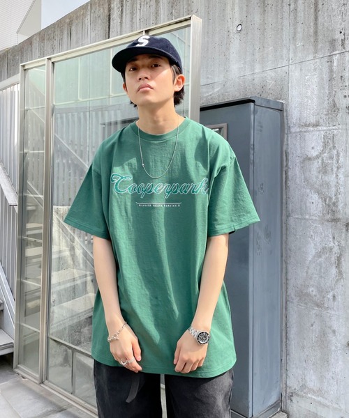 WHO'S WHO gallery(フーズフーギャラリー)の「COOPERPARK ワッペン刺繍TEE(Tシャツ/カットソー・メンズ・アッシュグレー/ホワイト/ブラック/グリーン/ネイビー/イエロー/オレンジ・FREE)」の21枚目の写真