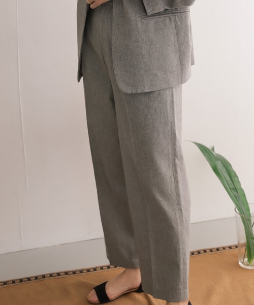 URBAN RESEARCH DOORS（アーバンリサーチドアーズ）の「コットンリネントラウザー（その他パンツ・レディース・ベージュ/グレー・38/36）」の12枚目の写真