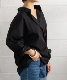 me+em select | 2WAYサイドボタン変形スキッパーシャツ(シャツ/ブラウス)