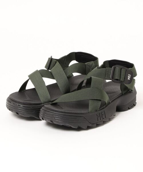 MEI（メイ）の「【MEI メイ】Men’s RECYCLED NYLON TAPE SANDAL リサイクル ナイロン テープ サンダル 厚底 シャークソール（サンダル・メンズ・オリーブドラブ/ベージュ/ブラウン/ブラック/ネイビー・L/S/M）」の4枚目の写真