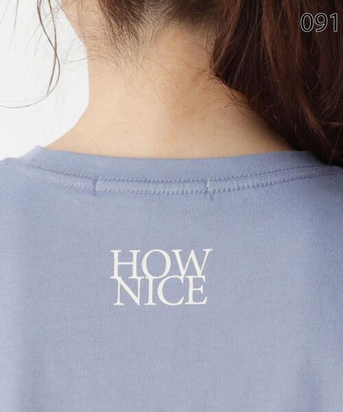 pink adobe（ピンクアドベ）の「◆【M-LL】USAコットン両面ロゴTシャツ（Tシャツ/カットソー・レディース・ライトブルー/ブラック/ライトグレー/オフホワイト・40/38/42）」の6枚目の写真