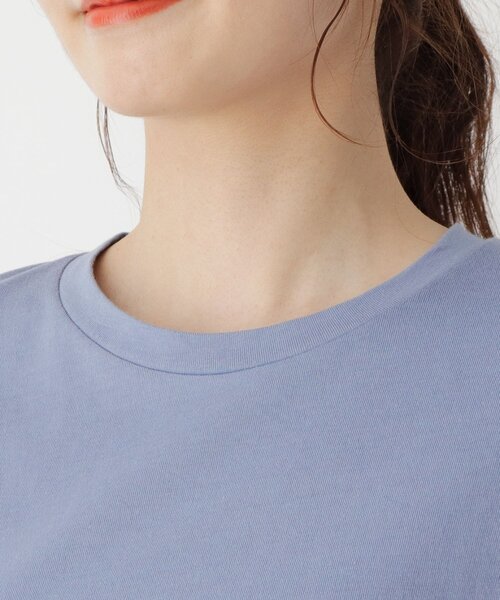 pink adobe（ピンクアドベ）の「◆【M-LL】USAコットン両面ロゴTシャツ（Tシャツ/カットソー・レディース・ライトブルー/ブラック/ライトグレー/オフホワイト・40/38/42）」の5枚目の写真