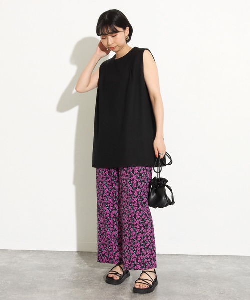 Factor=（ファクターイコール）の「3WAYリネンノースリーブトップス（シャツ/ブラウス・レディース・ブラック/ベージュ/ブルー・FREE）」の9枚目の写真