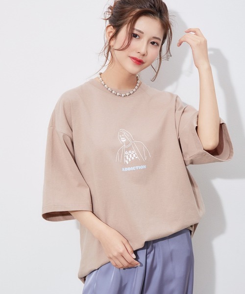 JUNRED(ジュンレッド)の「Naoki YoshimuraプリントTシャツ(Tシャツ/カットソー・メンズ・ホワイト/ブラック/ベージュ・S/M/L)」の1枚目の写真