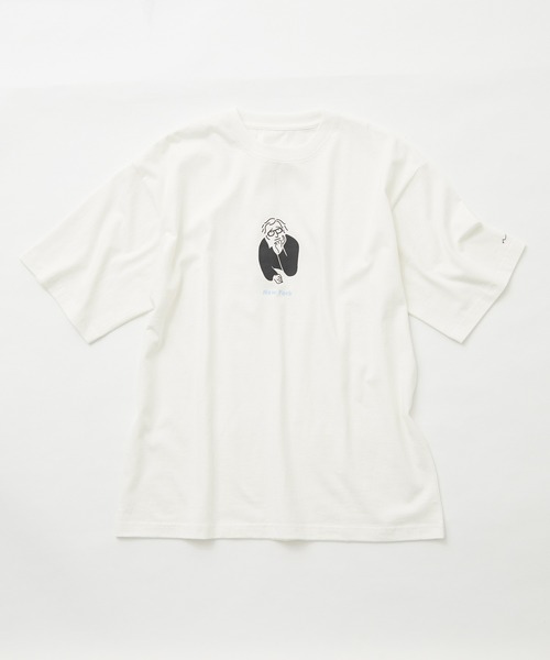 JUNRED(ジュンレッド)の「Naoki YoshimuraプリントTシャツ(Tシャツ/カットソー・メンズ・ホワイト/ブラック/ベージュ・S/M/L)」の2枚目の写真