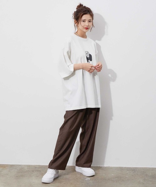 JUNRED(ジュンレッド)の「Naoki YoshimuraプリントTシャツ(Tシャツ/カットソー・メンズ・ホワイト/ブラック/ベージュ・S/M/L)」の10枚目の写真