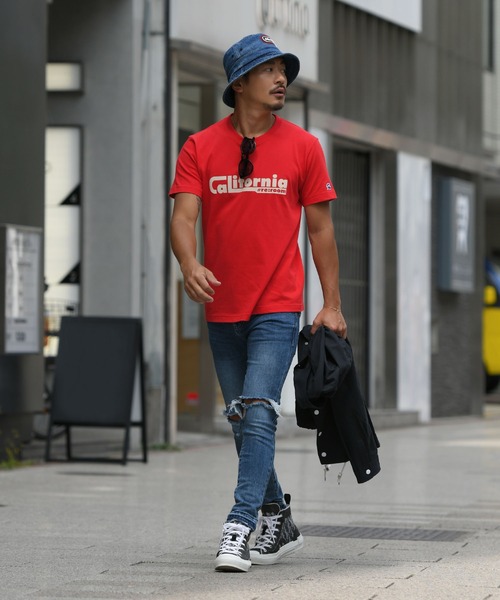 #Re:room(リルーム)の「カリフォルニアフロッキープリントTシャツ(Tシャツ/カットソー・メンズ・ブラック/レッド/ホワイト・MEDIUM/LARGE/SMALL)」の5枚目の写真