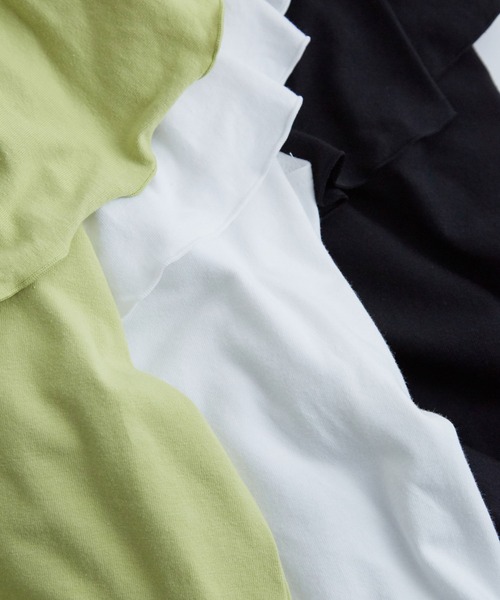 VIS（ビス）の「フリルカラーカットソートップス（Tシャツ/カットソー・レディース・オフホワイト/ライトグリーン/ブラック・FREE）」の18枚目の写真