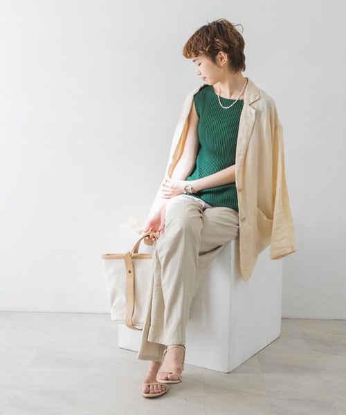 URBAN RESEARCH（アーバンリサーチ）の「コンパクトリブニット(ノースリーブ)（ニット/セーター・レディース・ブラック/ブラウン/グリーン/ラベンダー/グレー系その他・FREE）」の17枚目の写真