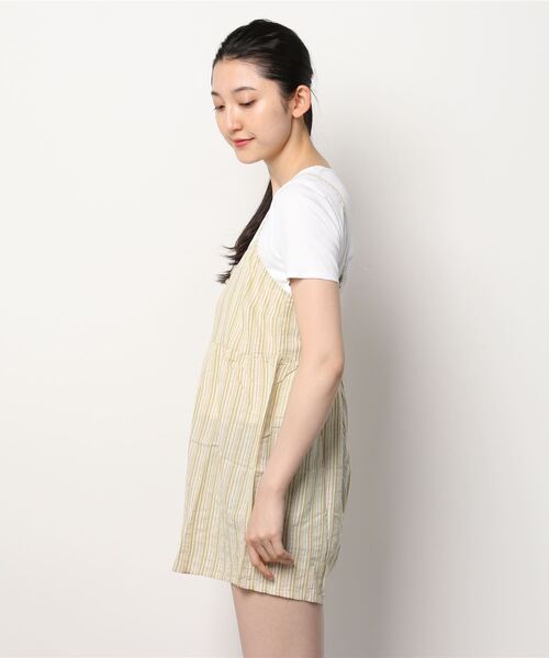 rhythm(リズム)の「【rhythm】JAMAICA JUMPSUIT PLA(サロペット/オーバーオール・レディース・ベージュ・SMALL/X-SMALL)」の2枚目の写真