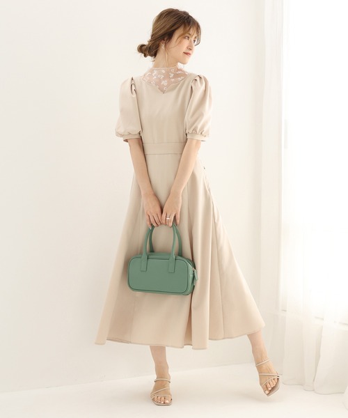 one after another NICE CLAUP(ワンアフターアナザーナイスクラップ)の「スクエアミニボストンバッグ(ボストンバッグ・レディース・ブラック/アイボリー/ミント・FREE)」の5枚目の写真