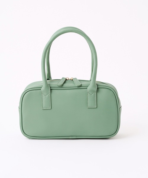 one after another NICE CLAUP(ワンアフターアナザーナイスクラップ)の「スクエアミニボストンバッグ(ボストンバッグ・レディース・ブラック/アイボリー/ミント・FREE)」の8枚目の写真