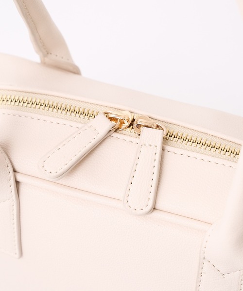 one after another NICE CLAUP(ワンアフターアナザーナイスクラップ)の「スクエアミニボストンバッグ(ボストンバッグ・レディース・ブラック/アイボリー/ミント・FREE)」の18枚目の写真