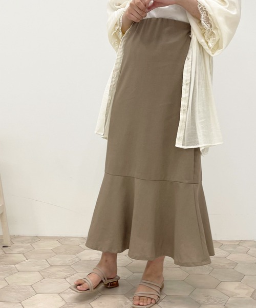 apres jour(アプレジュール)の「マーメイドスカート【ZOZOTOWN限定アイテム】【6PO】(スカート・レディース・モカ/アイボリー・SMALL/MEDIUM/X-LARGE)」の3枚目の写真