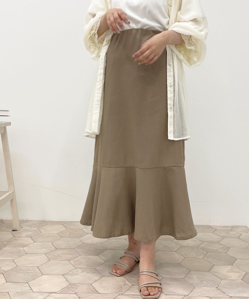 apres jour(アプレジュール)の「マーメイドスカート【ZOZOTOWN限定アイテム】【6PO】(スカート・レディース・モカ/アイボリー・SMALL/MEDIUM/X-LARGE)」の4枚目の写真