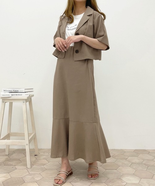 apres jour(アプレジュール)の「マーメイドスカート【ZOZOTOWN限定アイテム】【6PO】(スカート・レディース・モカ/アイボリー・SMALL/MEDIUM/X-LARGE)」の9枚目の写真