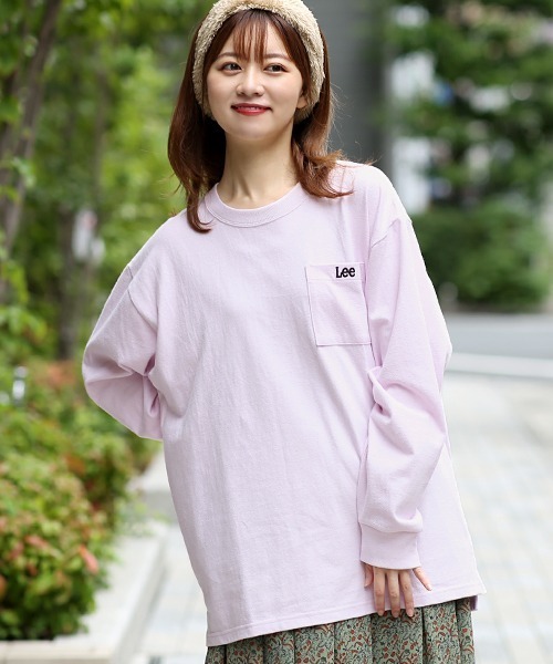 Lee(リー)の「Leeコラボ ワンポイントプルオーバー【ユニセックス】【Lee×チチカカ】(Tシャツ/カットソー・レディース・パープル/チャコールグレー/グレー/その他1/グリーン・FREE)」の1枚目の写真