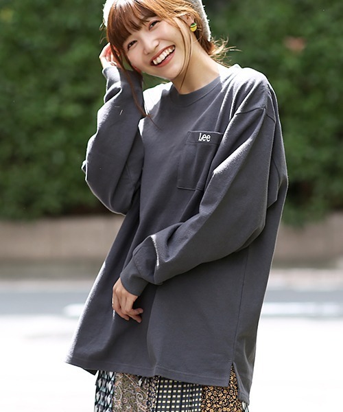 Lee(リー)の「Leeコラボ ワンポイントプルオーバー【ユニセックス】【Lee×チチカカ】(Tシャツ/カットソー・レディース・パープル/チャコールグレー/グレー/その他1/グリーン・FREE)」の2枚目の写真