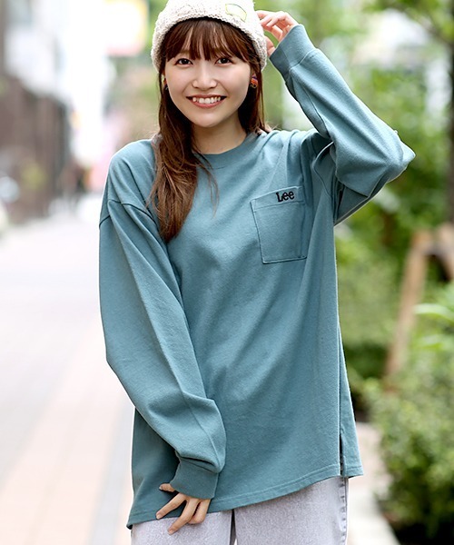 Lee(リー)の「Leeコラボ ワンポイントプルオーバー【ユニセックス】【Lee×チチカカ】(Tシャツ/カットソー・レディース・パープル/チャコールグレー/グレー/その他1/グリーン・FREE)」の4枚目の写真