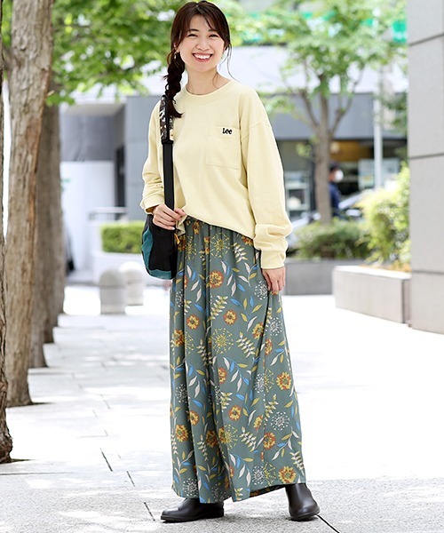 Lee(リー)の「Leeコラボ ワンポイントプルオーバー【ユニセックス】【Lee×チチカカ】(Tシャツ/カットソー・レディース・パープル/チャコールグレー/グレー/その他1/グリーン・FREE)」の6枚目の写真