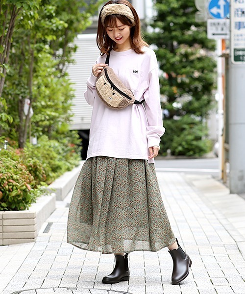 Lee(リー)の「Leeコラボ ワンポイントプルオーバー【ユニセックス】【Lee×チチカカ】(Tシャツ/カットソー・レディース・パープル/チャコールグレー/グレー/その他1/グリーン・FREE)」の7枚目の写真