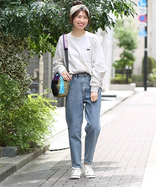 Lee(リー)の「Leeコラボ ワンポイントプルオーバー【ユニセックス】【Lee×チチカカ】(Tシャツ/カットソー・レディース・パープル/チャコールグレー/グレー/その他1/グリーン・FREE)」の9枚目の写真