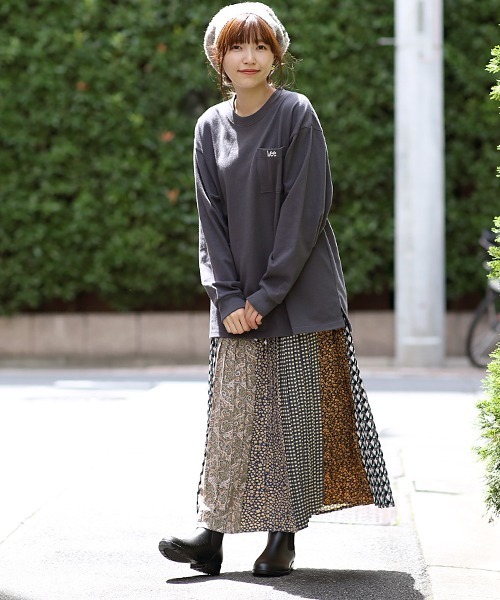 Lee(リー)の「Leeコラボ ワンポイントプルオーバー【ユニセックス】【Lee×チチカカ】(Tシャツ/カットソー・レディース・パープル/チャコールグレー/グレー/その他1/グリーン・FREE)」の10枚目の写真