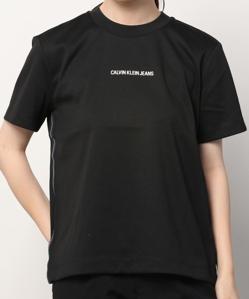 Calvin Klein Jeans（カルヴァンクラインジーンズ）の「ミラノ エッセンシャルズ Tシャツ（Tシャツ/カットソー・レディース・ホワイト/ブラック・S/M/L/XS）」の9枚目の写真