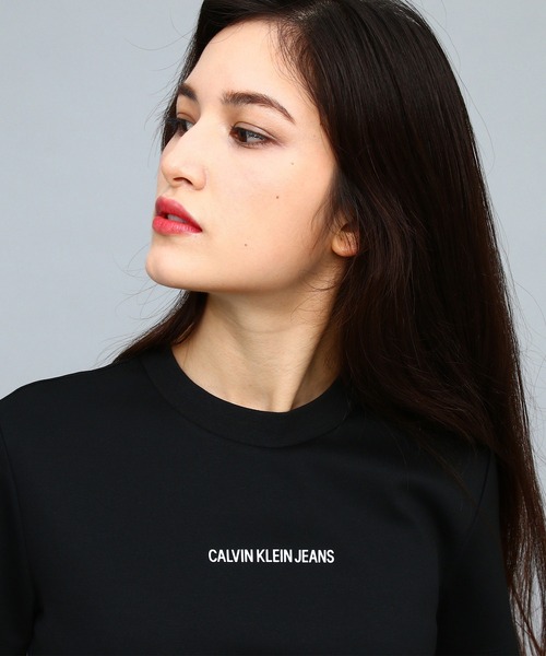Calvin Klein Jeans（カルヴァンクラインジーンズ）の「ミラノ エッセンシャルズ Tシャツ（Tシャツ/カットソー・レディース・ホワイト/ブラック・S/M/L/XS）」の13枚目の写真