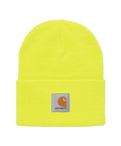 Carhartt（カーハート）の「CARHARTT (カーハート) WIP ACRYLIC WATCH HAT ニットキャップ（ニットキャップ/ビーニー・メンズ・ブラック/カーキ/ブラウン/イエロー/ライム・FREE）」の4枚目の写真