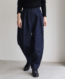 新品タグ付　yuni コットン/リネン デニム テーパードパンツ 59096608b_33_d_215.jpg