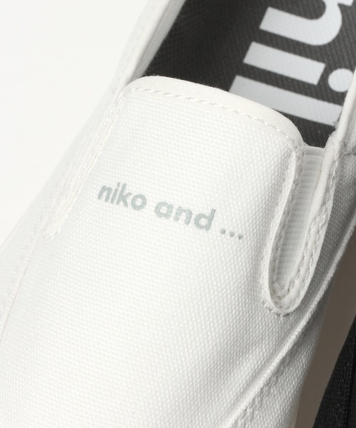 niko and...（ニコアンド）の「オリジナルオーガニックコットンニコロゴプレーンスニーカー（スニーカー・レディース・ホワイト/ブラック/ベージュ・SMALL/MEDIUM/LARGE）」の15枚目の写真