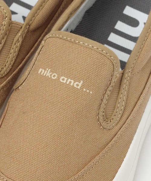 niko and...（ニコアンド）の「オリジナルオーガニックコットンニコロゴプレーンスニーカー（スニーカー・レディース・ホワイト/ブラック/ベージュ・SMALL/MEDIUM/LARGE）」の18枚目の写真