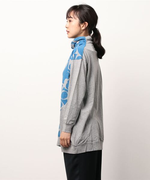 gomme(ゴム)の「フラワーベースP天竺 リラックスT(Tシャツ/カットソー・レディース・トップグレー/ホワイト/グレー・MEDIUM)」の7枚目の写真