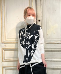 gomme | フラワーベースP天竺　リラックスＴ(Tシャツ/カットソー)