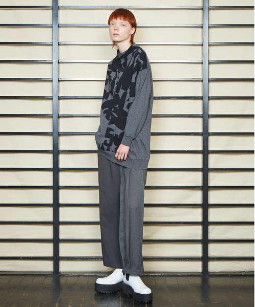 gomme(ゴム)の「フラワーベースP天竺 リラックスT(Tシャツ/カットソー・レディース・トップグレー/ホワイト/グレー・MEDIUM)」の16枚目の写真