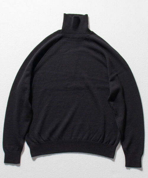 BATONER（バトナー）の「【BATONER】AGING WOOL RAGLAN SLEEVE TURTLE NECK BN-21FM-016（ニット/セーター・メンズ・ブラック/ベージュ/オフホワイト/オリーブ/オレンジ/グリーン・S/M/L）」の18枚目の写真