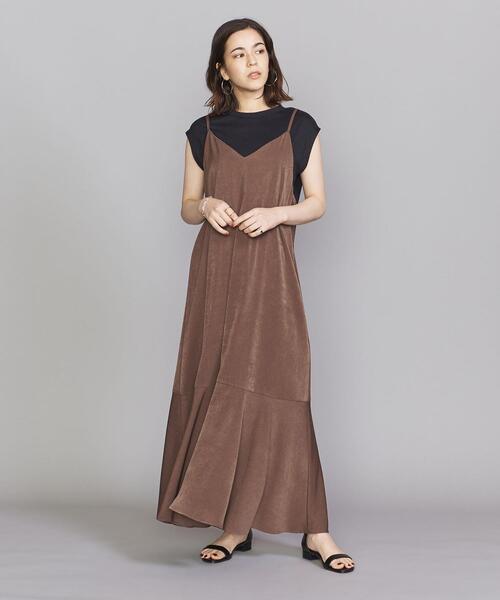 BEAUTY&YOUTH UNITED ARROWS（ビューティーアンドユースユナイテッドアローズ）の「BY バックボタンキャミワンピース -ウォッシャブル-（ワンピース・レディース・ブラック/ブラウン/ダークグリーン・SMALL/MEDIUM）」の17枚目の写真