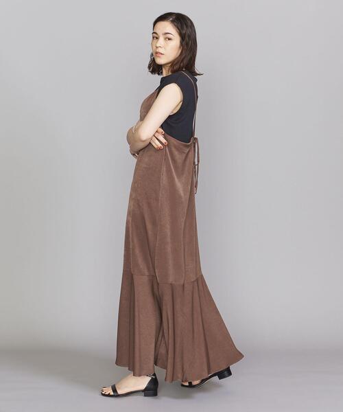 BEAUTY&YOUTH UNITED ARROWS（ビューティーアンドユースユナイテッドアローズ）の「BY バックボタンキャミワンピース -ウォッシャブル-（ワンピース・レディース・ブラック/ブラウン/ダークグリーン・SMALL/MEDIUM）」の19枚目の写真