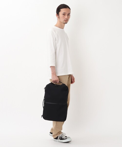 CORDURA（コーデュラ）の「◆コーデュラ(R)・リサイクルヘザー 撥水 スミス 3WAYバックパック（バックパック/リュック・メンズ・ブラック/ダークグレー/ダークネイビー・99）」の17枚目の写真