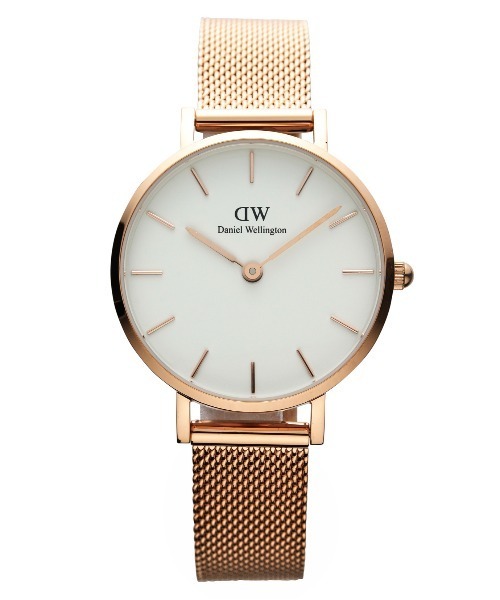Daniel Wellington(ダニエルウェリントン)の「【DANIEL WELLINGTON】ダニエルウェリントン PETITE MELROSE 28mm 腕時計(アナログ腕時計・レディース・ブラック×ホワイト/ブラック×ゴールド・FREE)」の2枚目の写真
