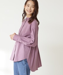 N.（N. Natural Beauty Basic） | ◆バックペプラムバンドカラーシャツ(シャツ/ブラウス)