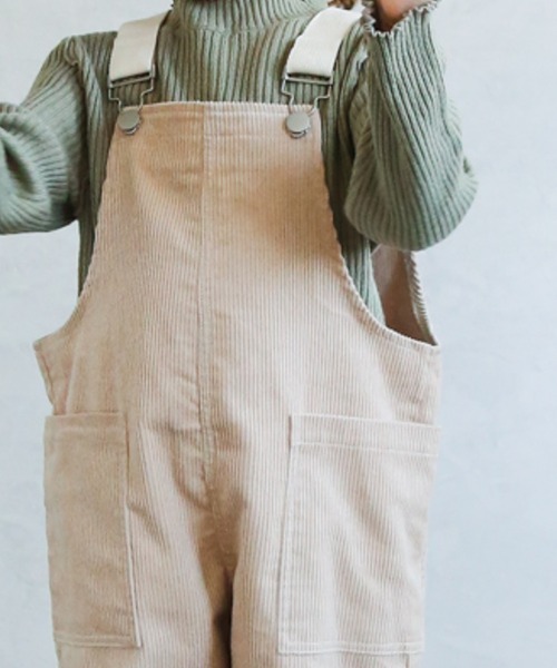 pairmanon（ペアマノン）の「【ママとおそろい】ユニセックスコーデュロイサロペット（サロペット/オーバーオール・キッズ・ブラック/ベージュ/ブラウン/カーキ/アイボリー/チャコール・90/100/110/120/130/140/150）」の9枚目の写真