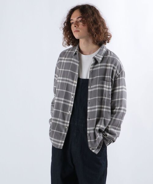 SHIPS any（シップス エニィ）の「SHIPS any: Kinloch Anderson チェック レギュラー ネルシャツ◇（シャツ/ブラウス・メンズ・ネイビー/グレー/グリーン/ブルー・SMALL/MEDIUM/LARGE/X-LARGE）」の20枚目の写真