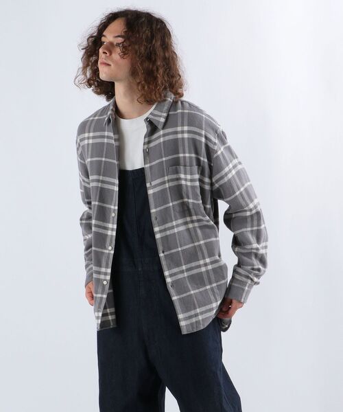 SHIPS any（シップス エニィ）の「SHIPS any: Kinloch Anderson チェック レギュラー ネルシャツ◇（シャツ/ブラウス・メンズ・ネイビー/グレー/グリーン/ブルー・SMALL/MEDIUM/LARGE/X-LARGE）」の11枚目の写真