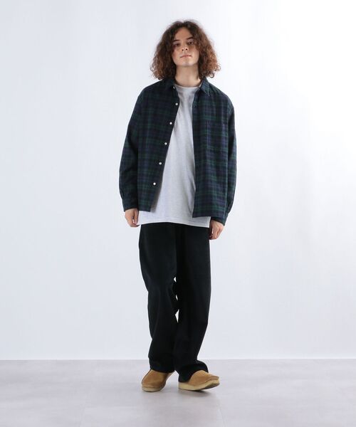 SHIPS any（シップス エニィ）の「SHIPS any: Kinloch Anderson チェック レギュラー ネルシャツ◇（シャツ/ブラウス・メンズ・ネイビー/グレー/グリーン/ブルー・SMALL/MEDIUM/LARGE/X-LARGE）」の7枚目の写真