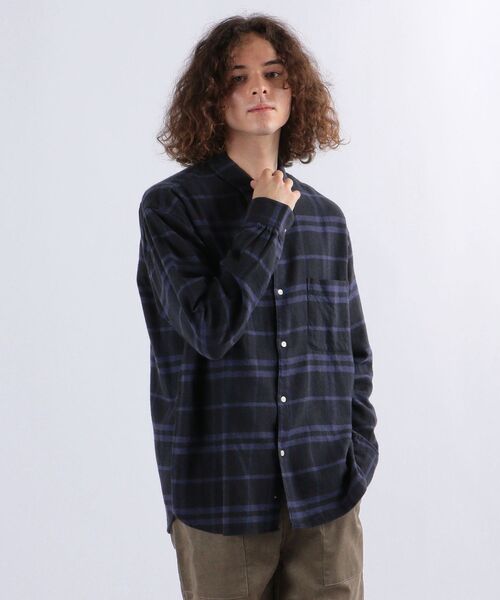SHIPS any（シップス エニィ）の「SHIPS any: Kinloch Anderson チェック レギュラー ネルシャツ◇（シャツ/ブラウス・メンズ・ネイビー/グレー/グリーン/ブルー・SMALL/MEDIUM/LARGE/X-LARGE）」の8枚目の写真