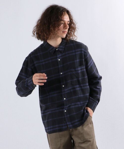 SHIPS any（シップス エニィ）の「SHIPS any: Kinloch Anderson チェック レギュラー ネルシャツ◇（シャツ/ブラウス・メンズ・ネイビー/グレー/グリーン/ブルー・SMALL/MEDIUM/LARGE/X-LARGE）」の18枚目の写真
