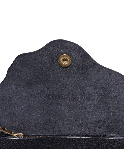 CAL O LINE（キャルオーライン）の「CAL O LINE / キャルオーライン BEADS LEATHER WALLET 2 財布 ミニウォレット（財布・メンズ・タン/ブラック・FREE）」の6枚目の写真